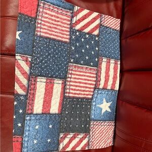 Patchwork American Flag Pillowcase